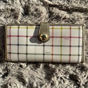 Coach Plaid Wallet